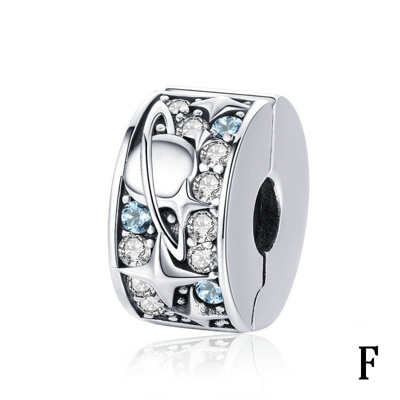 Dreamy Starry Sky Silver Pendant Charms