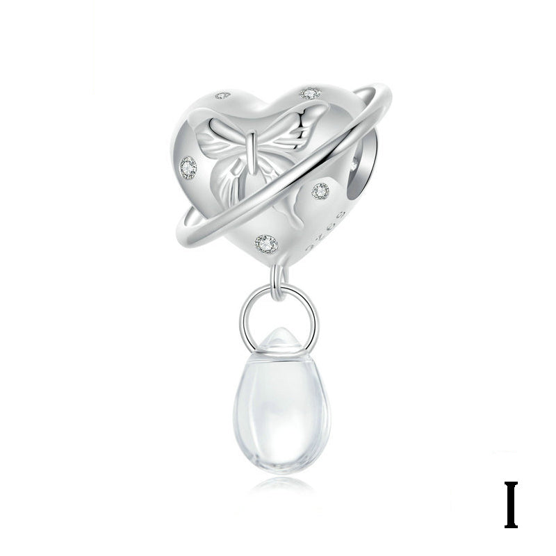 Dreamy Starry Sky Silver Pendant Charms