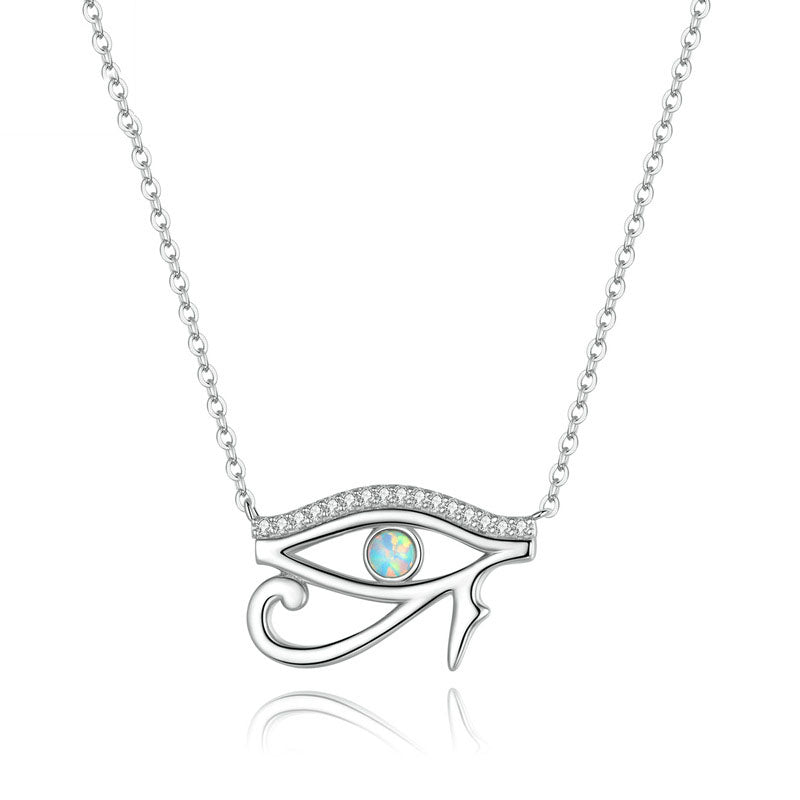 Eye of Horus Sterling Silver Necklace