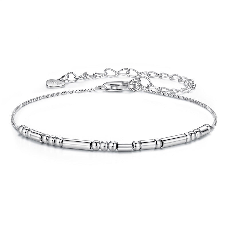 Morse Code I love you Bracelet Sterling Silver Bracelet