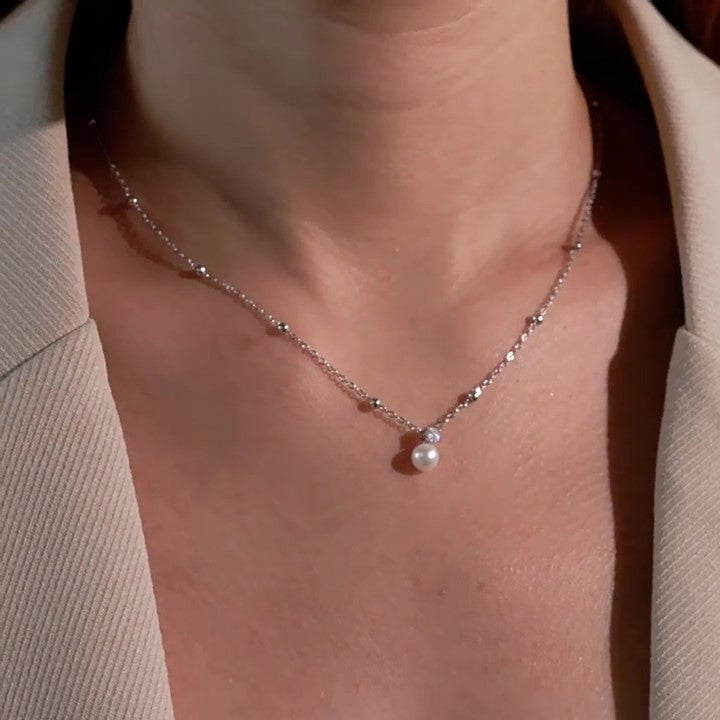 Pearl Pendant Clavicle Chain