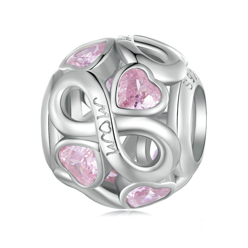 Pink Heart Mother's Day Charms D style