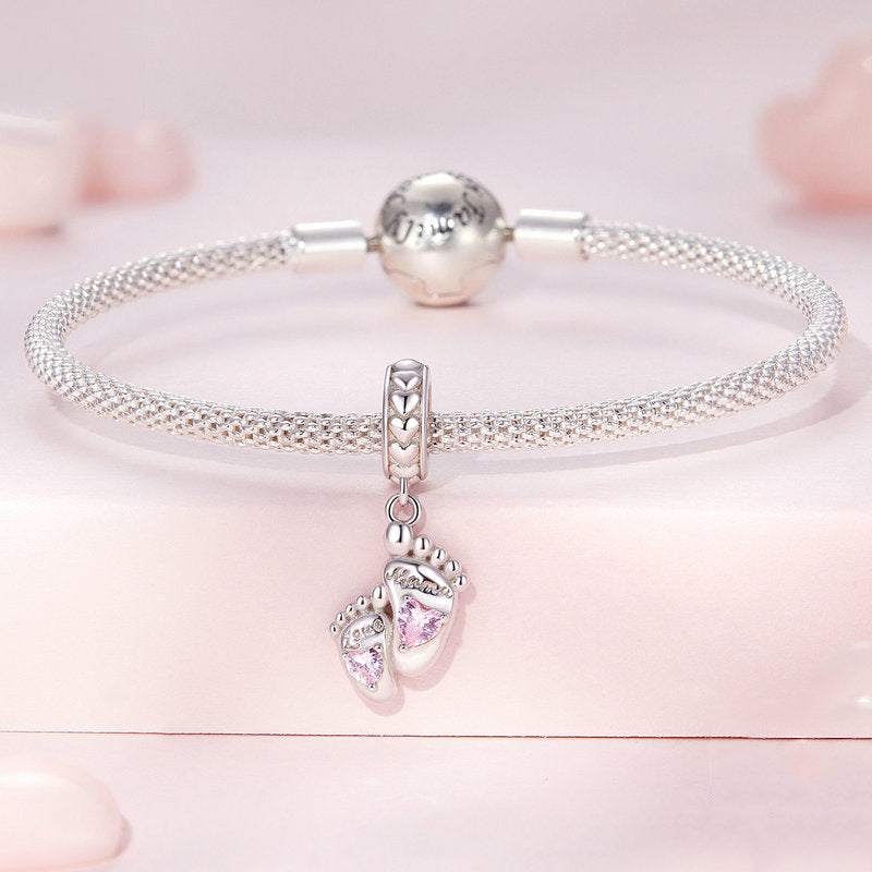 Pink Heart Mother's Day Charms