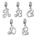 Sterling Silver Letters Pendants