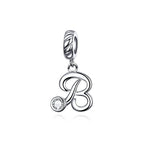 Sterling Silver Letters Pendants