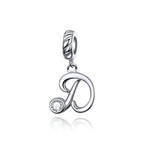 Sterling Silver Letters Pendants
