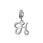 Sterling Silver Letters Pendants