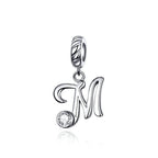Sterling Silver Letters Pendants