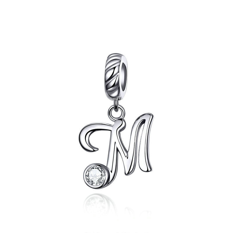 Sterling Silver Letters Pendants