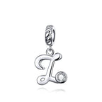 Sterling Silver Letters Pendants