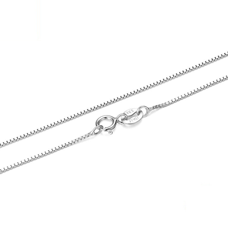 925 Sterling Silver Basic Necklace Single Chain