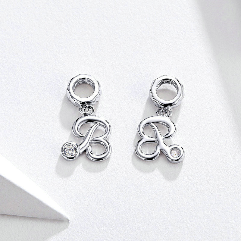 Sterling Silver Letters Pendants