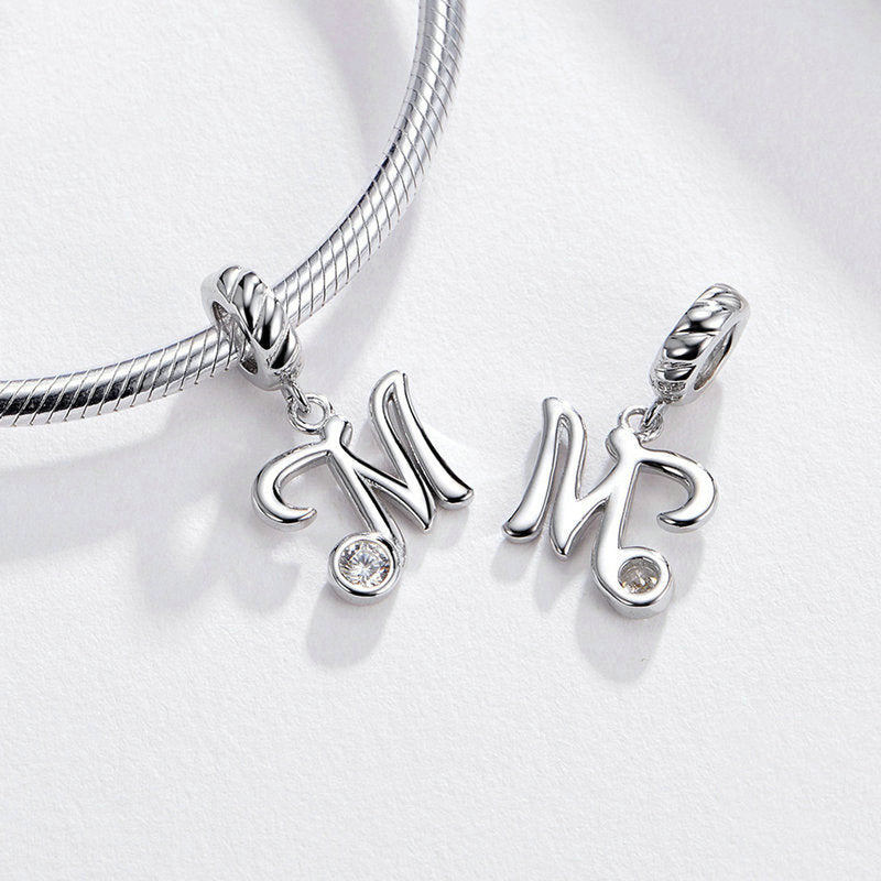 Sterling Silver Letters Pendants